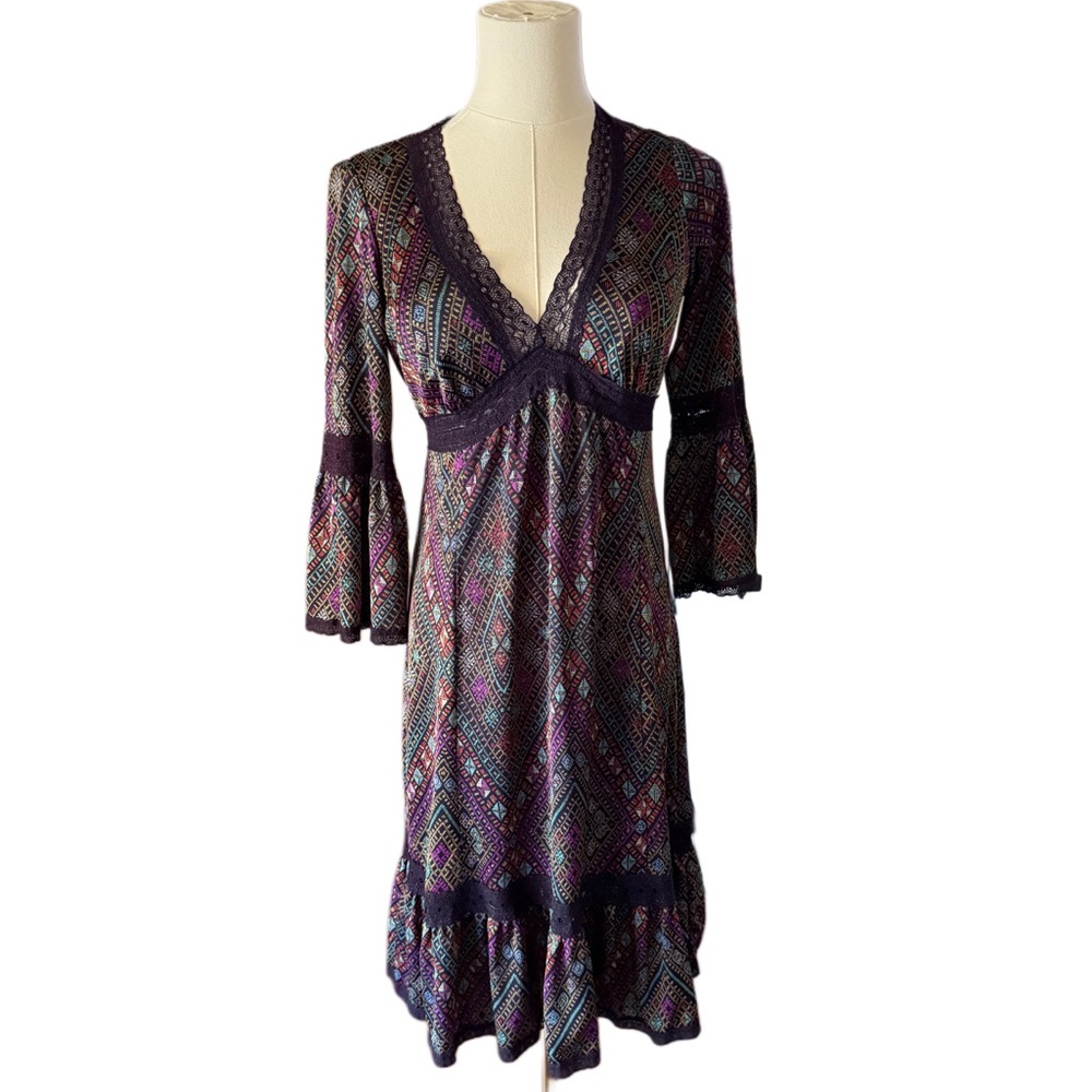 Vintage Betsy Johnson Bell Sleeve Dress